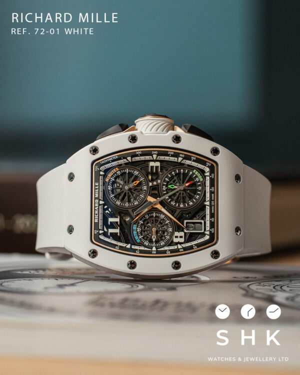 Richard Mille RM 72-01 WHITE CREAMIC 2023 NEW FULL SET. - Image 7