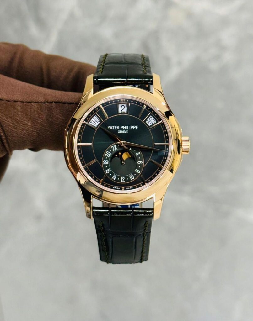 Patek Philippe Complications 5205R-010 Annual Calendar Rose Gold Black Dial