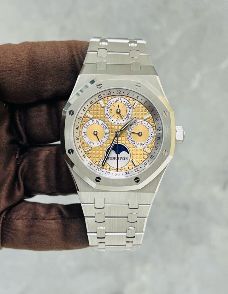 Audemars Piguet Royal Oak Perpetual Calendar “Indonesia” Platinum Salmon Pink Gold Dial 26611PT