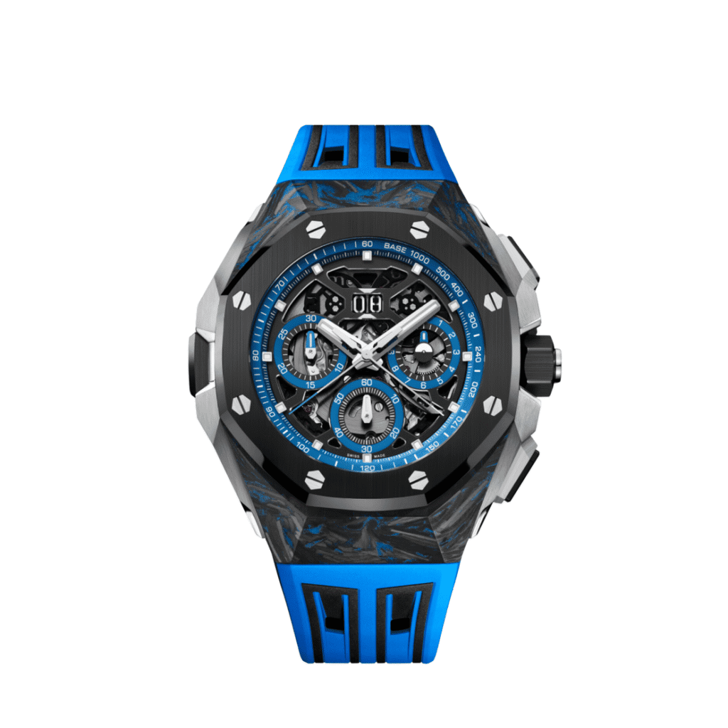 Audemars Piguet Royal Oak Concept 26650FO Split-Seconds Chronograph GMT Large Date CFT Carbon Openworked Dial
