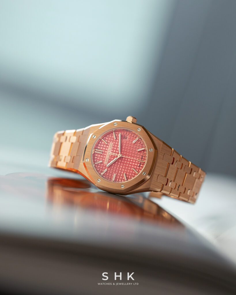 Audemars Piguet Royal Oak 77450OR ‘Ladies’ Rose Gold Pink Dial