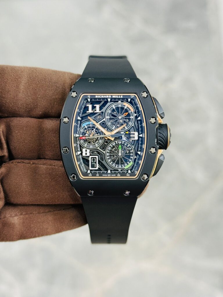 Richard Mille RM 72-01 Lifestyle In-House Chronograph Black Ceramic Rose Gold