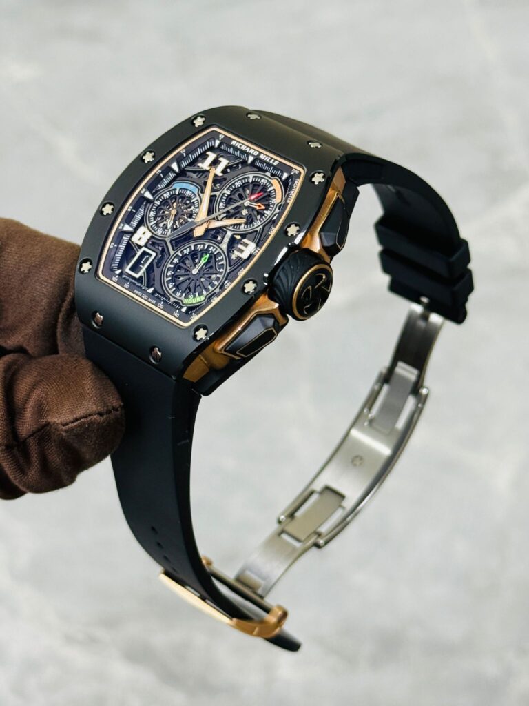 Richard Mille RM 72-01 Lifestyle In-House Chronograph Black Ceramic Rose Gold