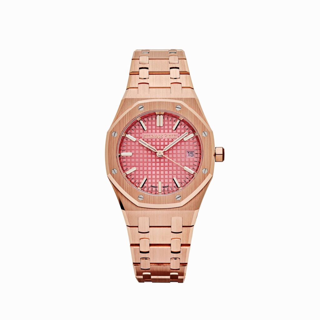 Audemars Piguet Royal Oak 77450OR ‘Ladies’ Rose Gold Pink Dial