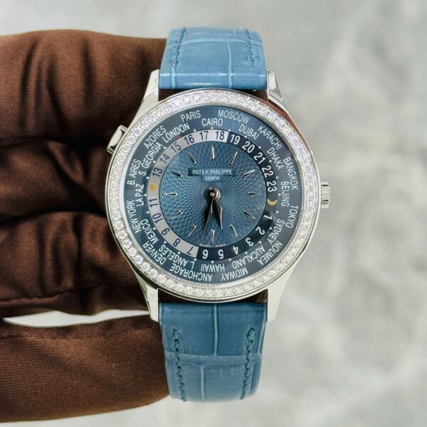 PATEK PHILIPPE PP 7130G” LADIES WATCH WORLD TIME NEW FULL SET