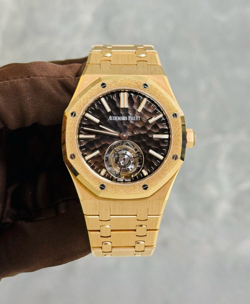 Audemars Piguet Royal Oak 26730OR Selfwinding Tourbillon Rose Gold Brown Dial