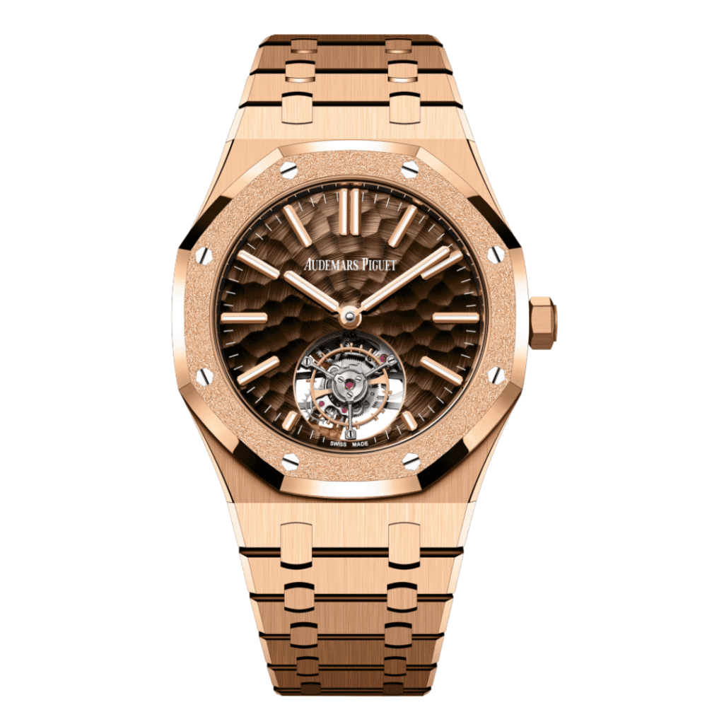 Audemars Piguet Royal Oak 26730OR Selfwinding Tourbillon Rose Gold Brown Dial