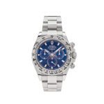 Rolex Cosmograph Daytona 116509 in white gold with blue dial, 2023