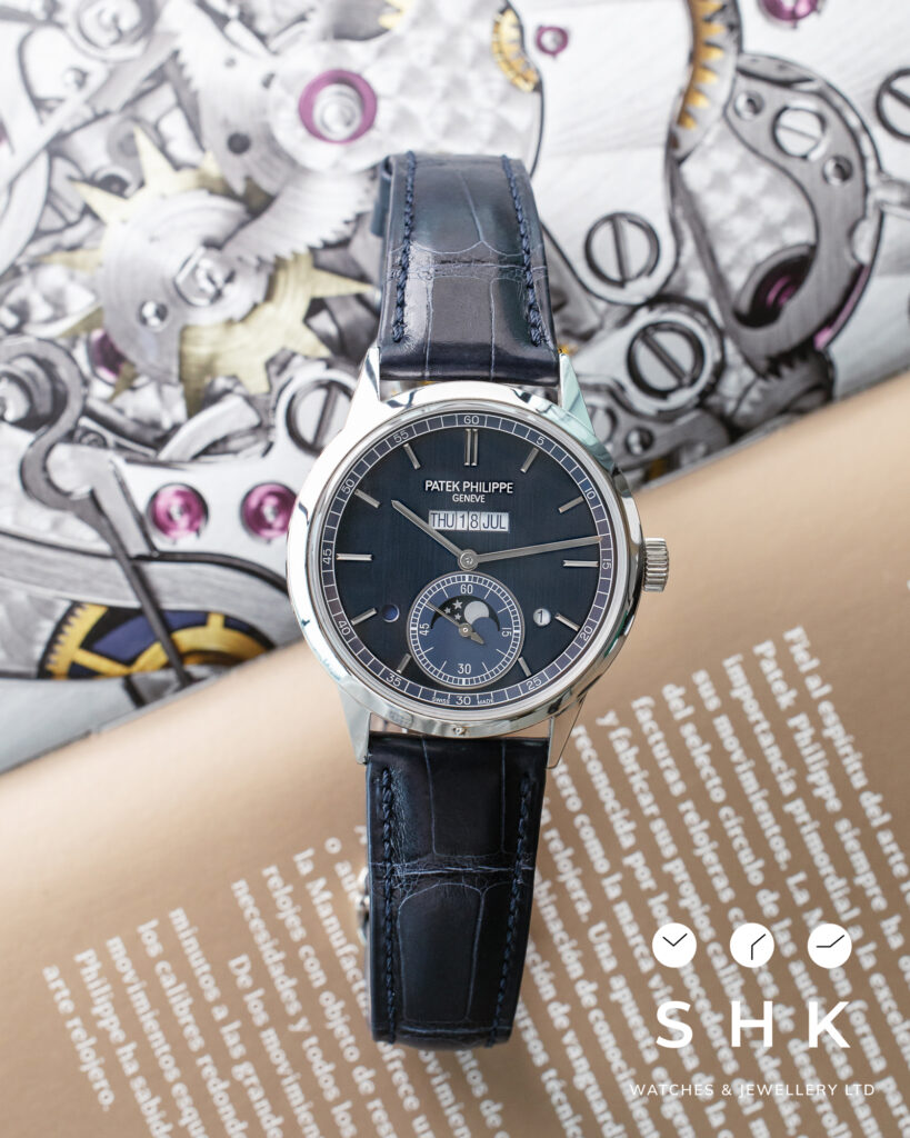 Patek Philippe Grand Complications 5236P-001 In-Line Perpetual Calendar Platinum Dial