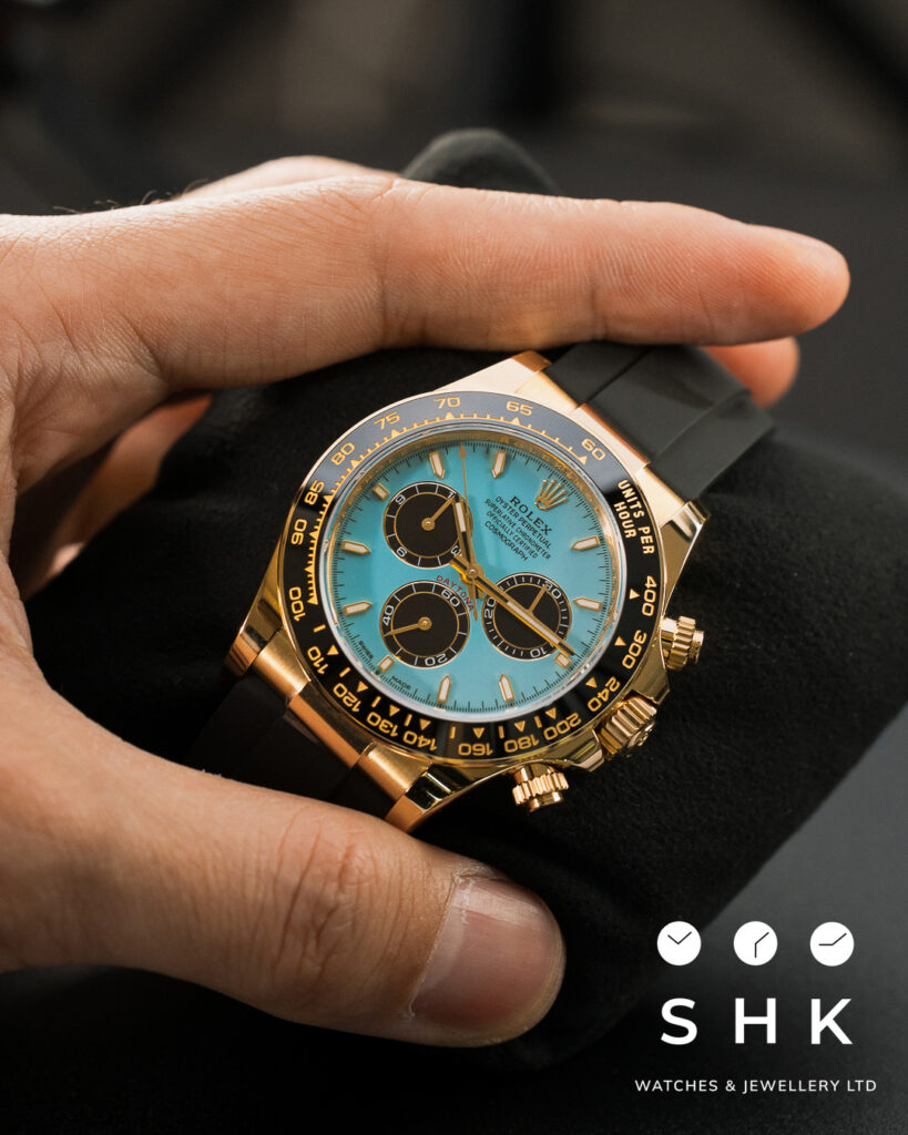 Rolex Daytona 126518LN Yellow Gold Turquoise Dial