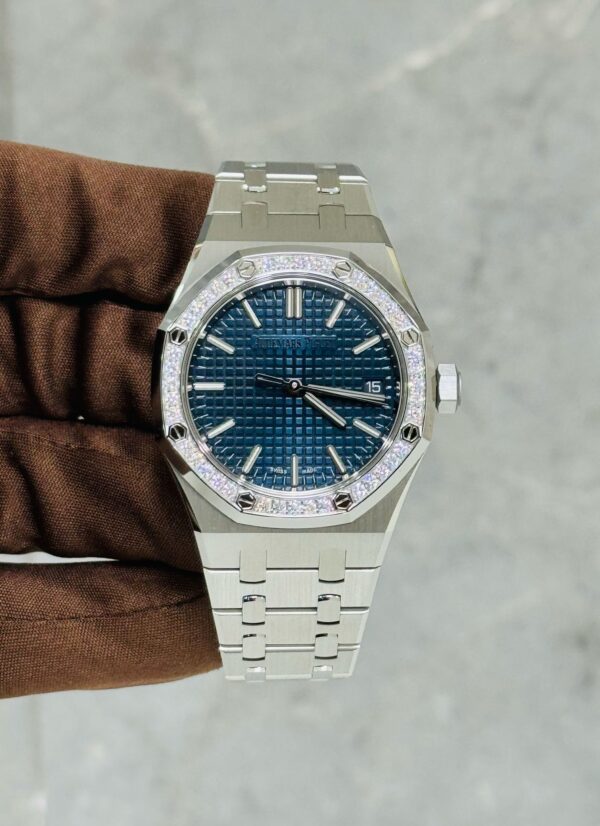 Audemars Piguet AP 15551ST BLUE NEW FULL SET - Image 6