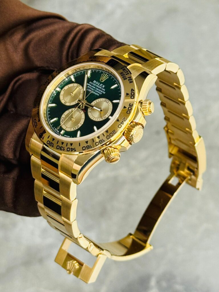 Rolex Daytona 126508 ‘John Mayer 2.0’ Yellow Gold Bright Green and Golden Dial