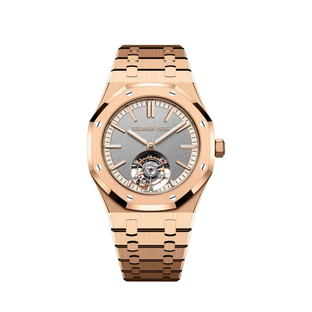 Audemars Piguet Royal Oak 26730OR Selfwinding Flying Tourbillon Rose Gold Grey Dial