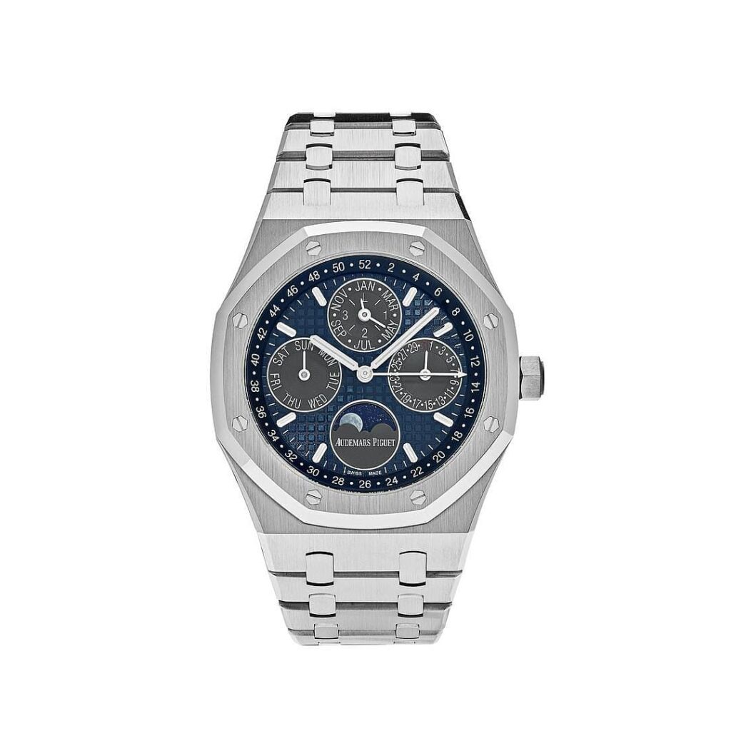 Audemars Piguet Royal Oak Perpetual Calendar “United States” Titanium Blue Dial 26574TI