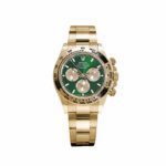 Rolex Cosmograph Daytona 126508 John Mayer 2.0 in yellow gold with bright green and golden dial, 2025