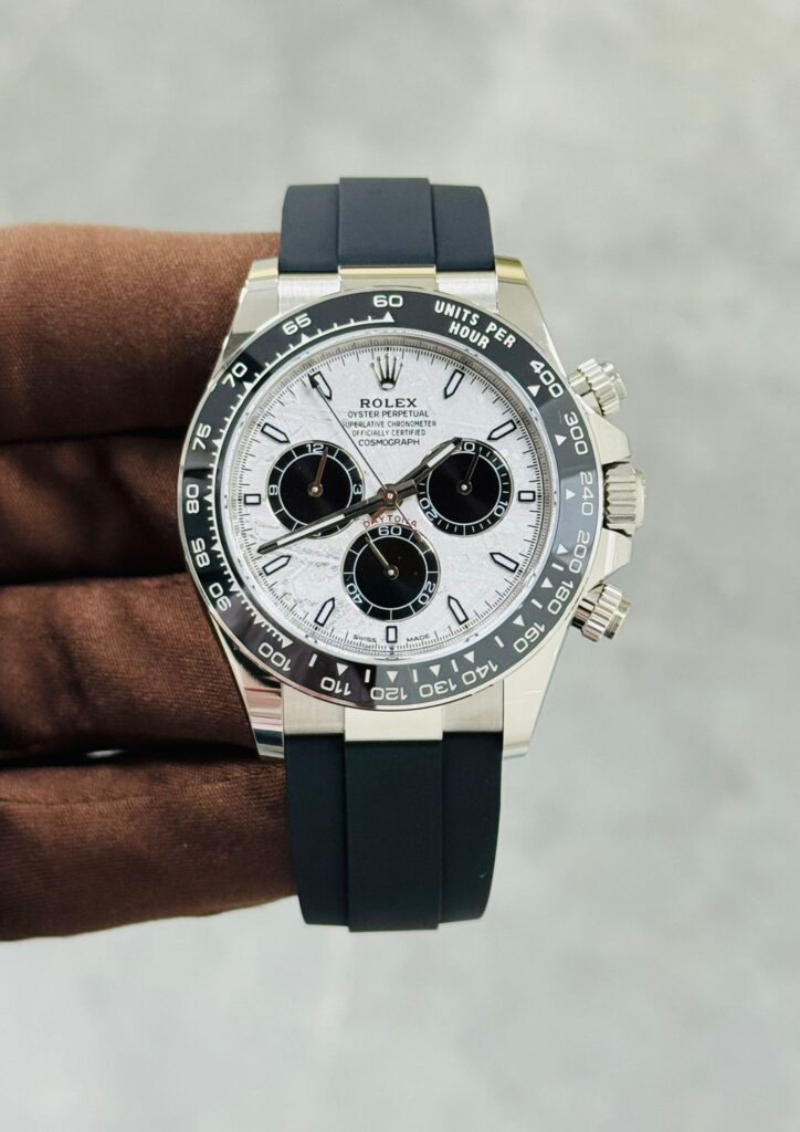 Rolex Daytona 126519LN White Gold Meteorite Dial Oysterflex