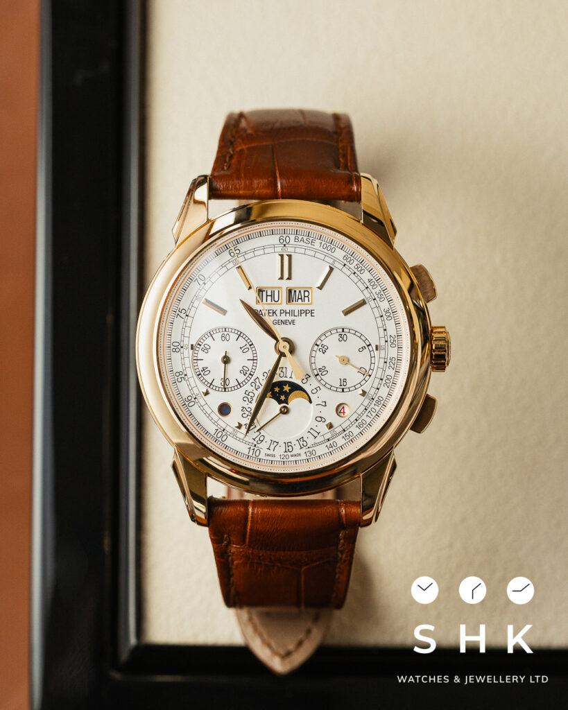 Patek Philippe Grand Complications 5270J-001 Perpetual Chronograph Yellow Gold White Dial
