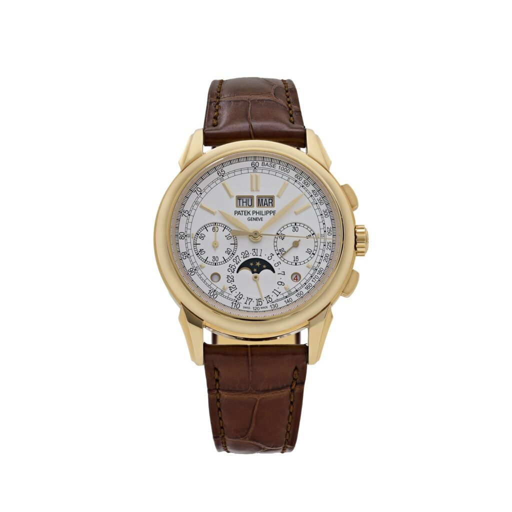 Patek Philippe Grand Complications 5270J-001 Perpetual Chronograph Yellow Gold White Dial