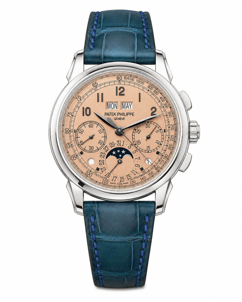 Patek Philippe Grand Complications 5270P-001 Perpetual Calendar Chronograph Platinum Salmon Dial
