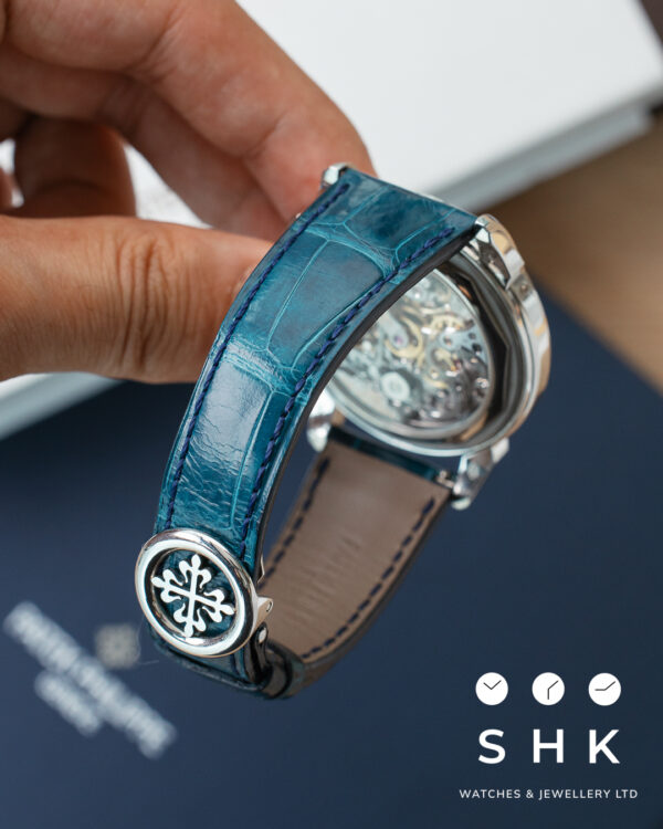 PATEK PHILIPPE PP 5270P_001 BLUE STRAP SALMON GOOD CONDITION 2021 - Image 7