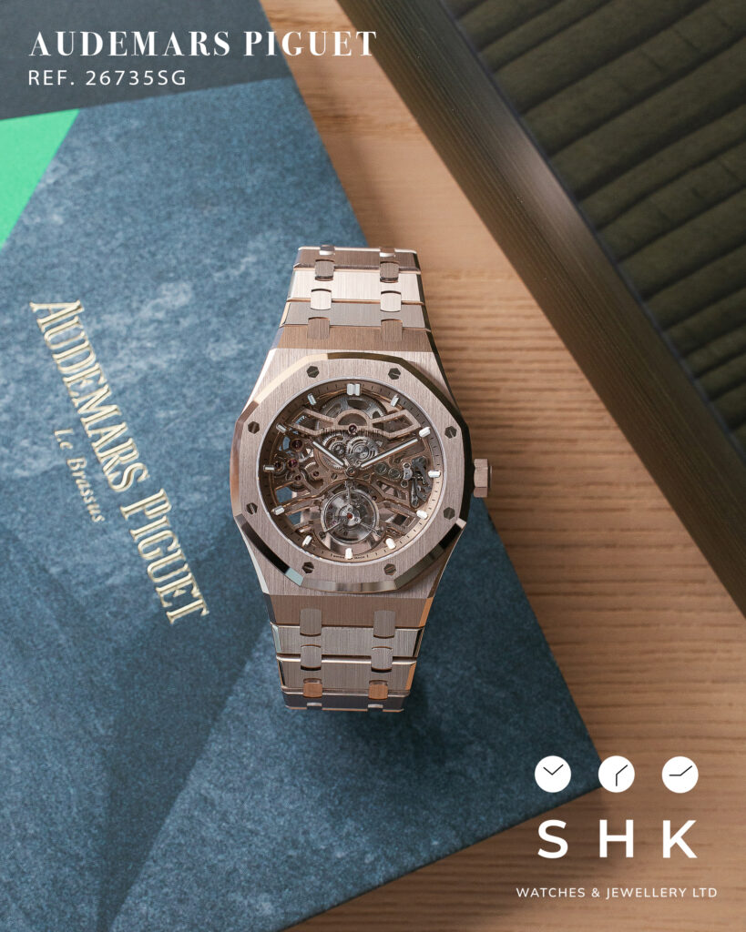 Audemars Piguet Royal Oak 26735SG Selfwinding Flying Tourbillon Openworked Sand Gold