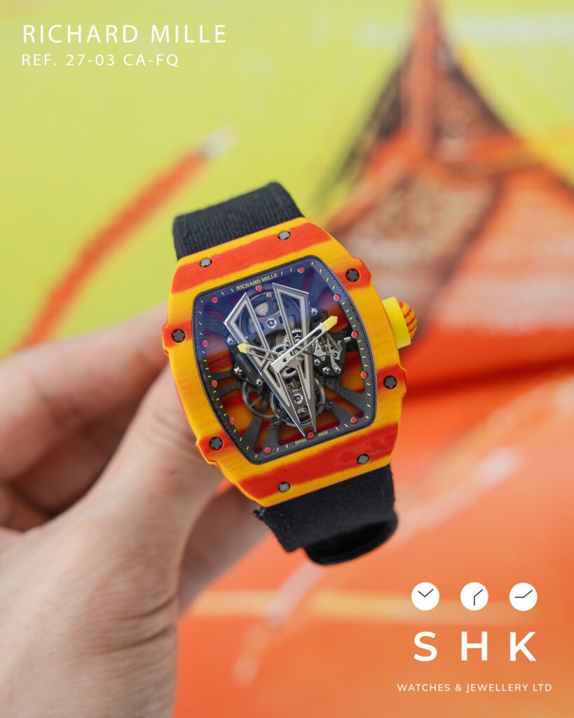 Richard Mille RM 27-03 Tourbillon Rafael Nadal Red Yellow Quartz TPT Limited Edition of 50