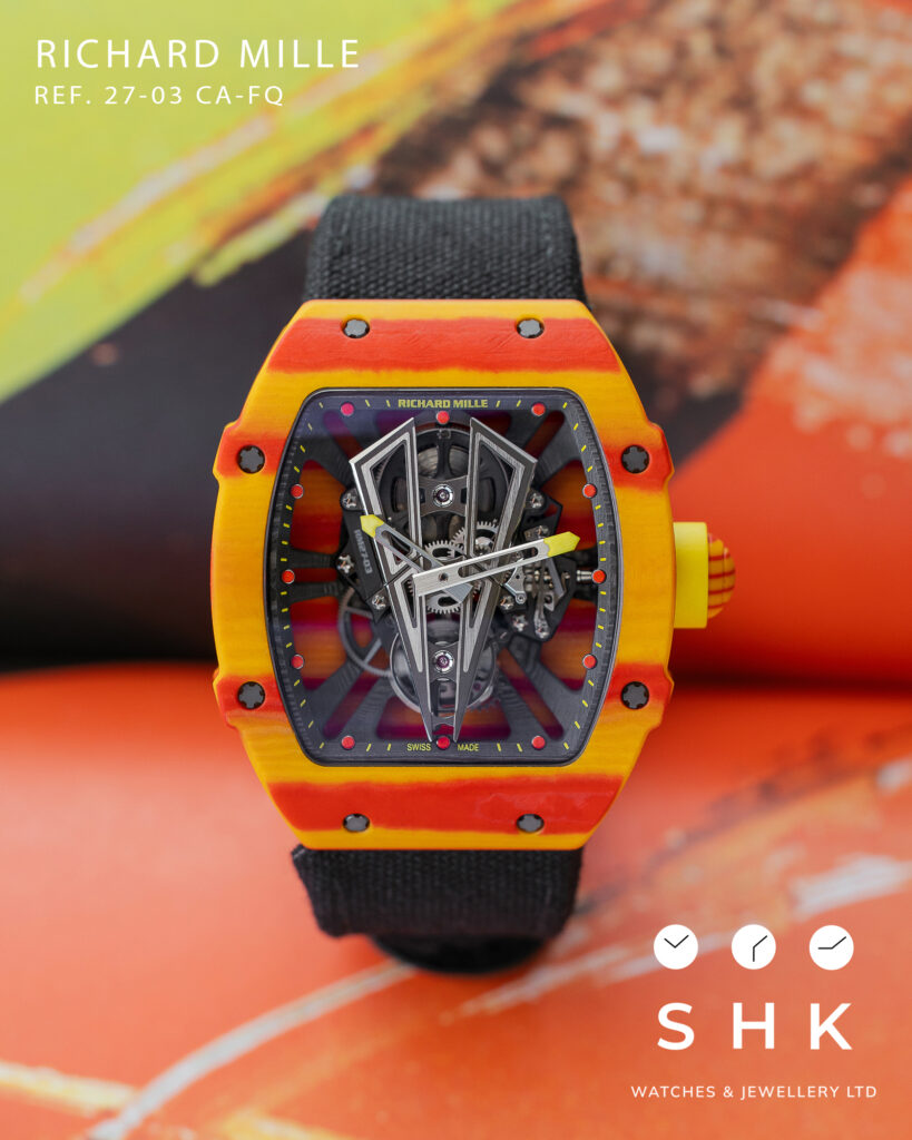 Richard Mille RM 27-03 Tourbillon Rafael Nadal Red Yellow Quartz TPT Limited Edition of 50