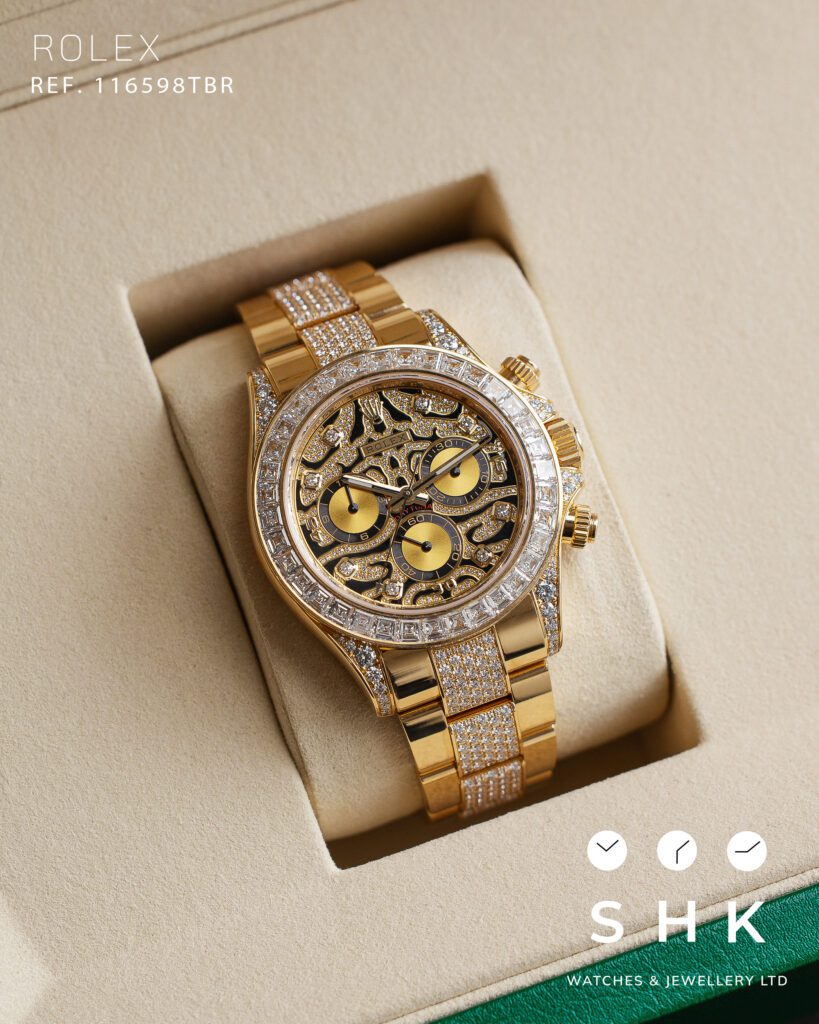 Rolex Daytona ‘Eye of the Tiger’ 116598TBR Yellow Gold Diamond Accents