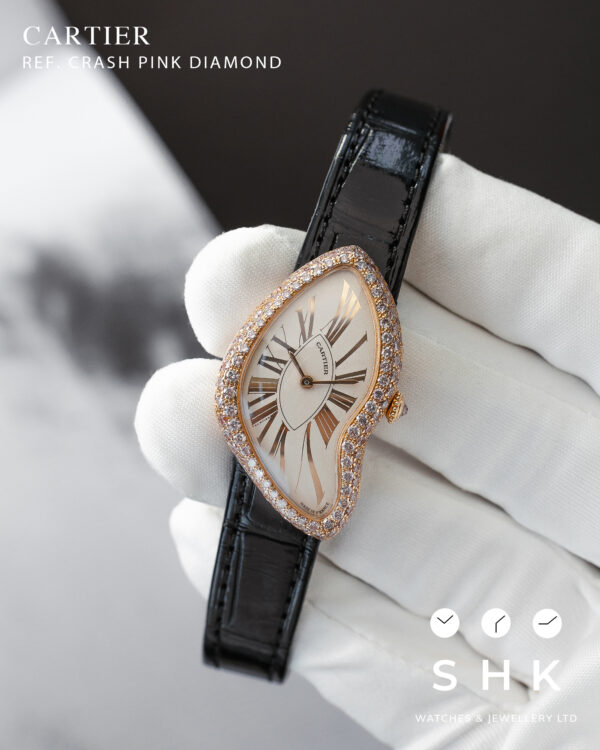 CARTIER CRASH 2463 PINK DIAMONDS - Image 12