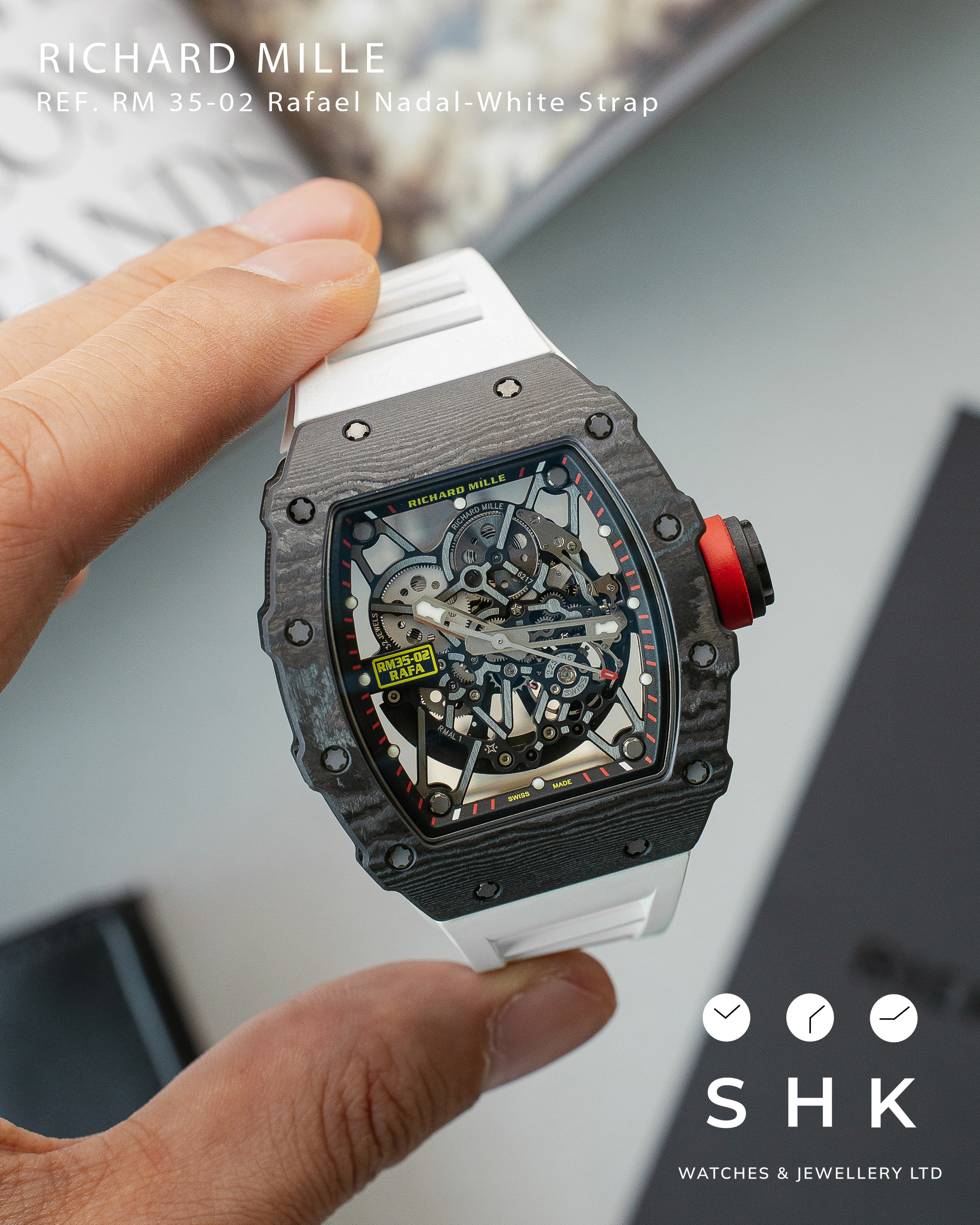 Richard Mille RM 35-02 RAFEAL NADAL WHITE STRAP - Image 6