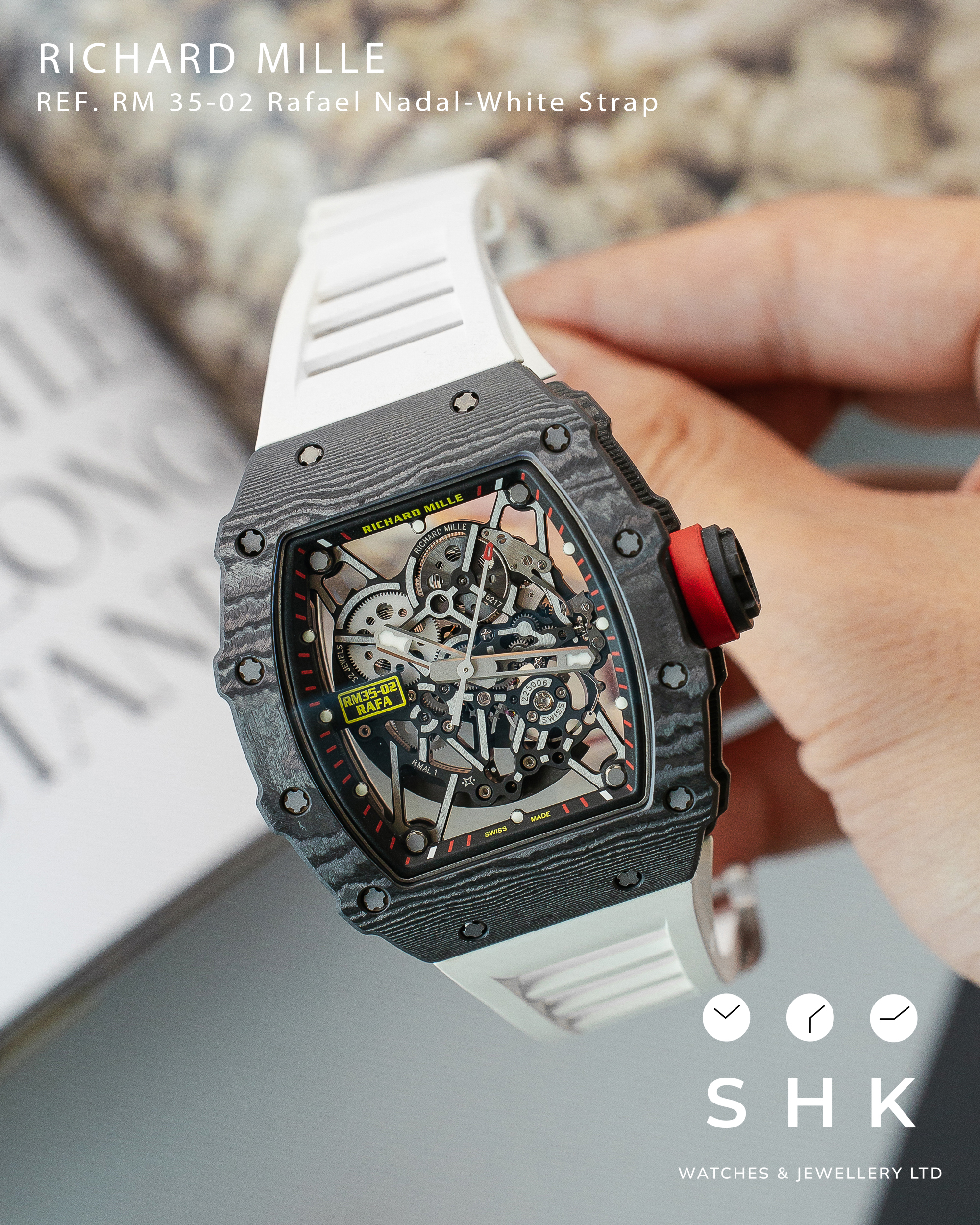 Richard Mille RM 35-02 RAFEAL NADAL WHITE STRAP - Image 5