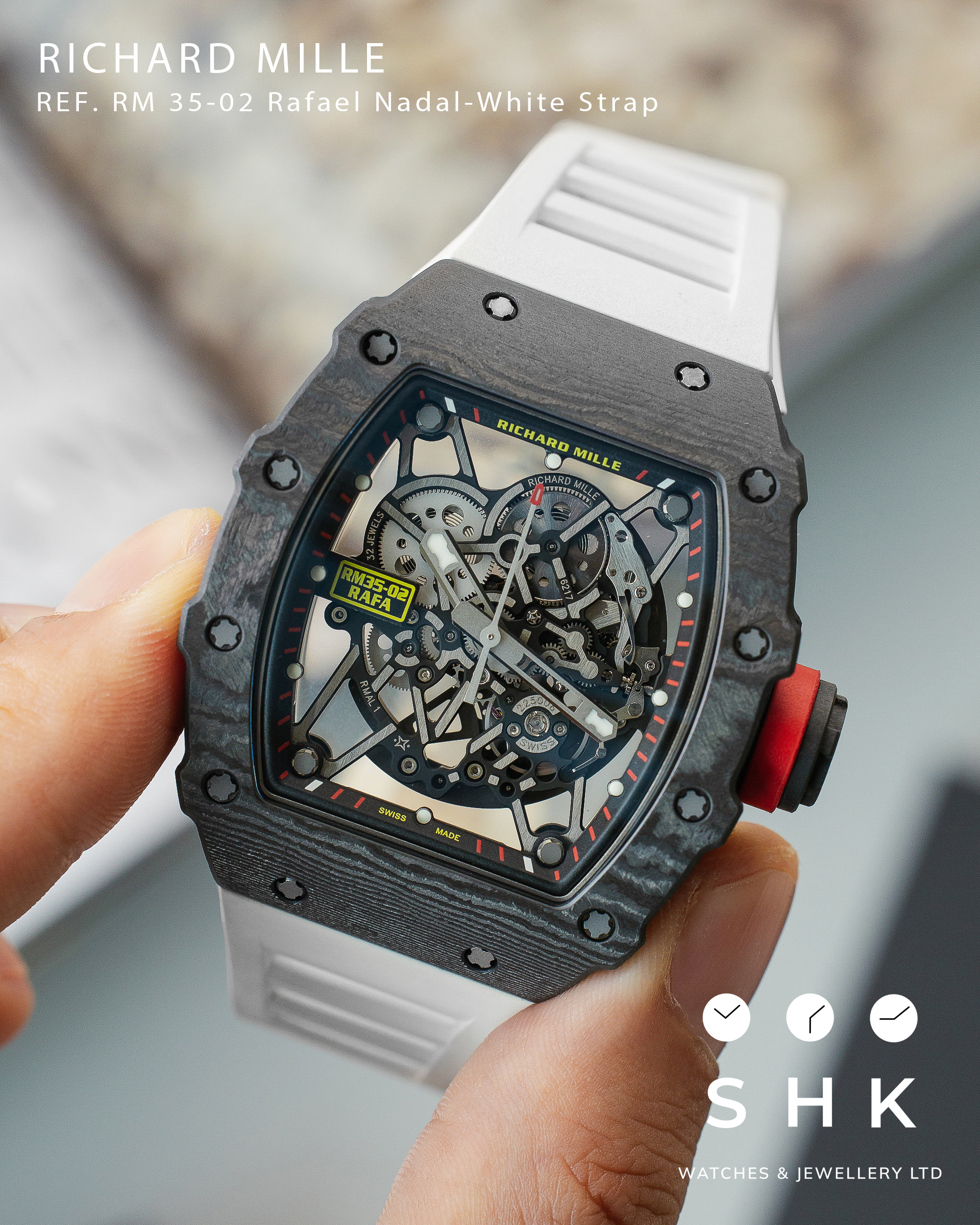 Richard Mille RM 35-02 RAFEAL NADAL WHITE STRAP - Image 4