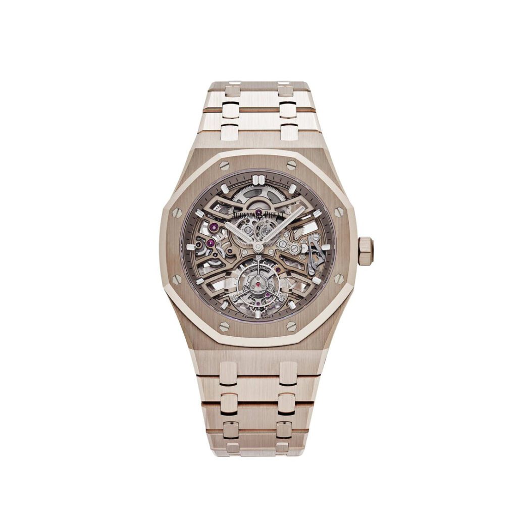 Audemars Piguet Royal Oak 26735SG Selfwinding Flying Tourbillon Openworked Sand Gold