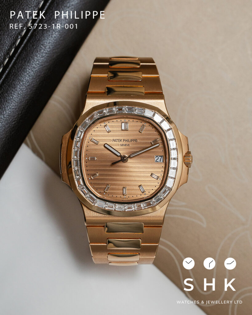 Patek Philippe Nautilus 5723/1R-001 Rose Gold Diamond Bezel