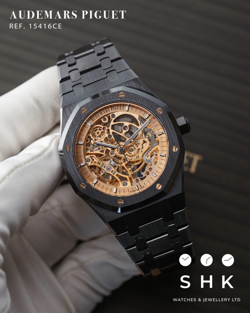 Audemars Piguet Royal Oak 15416CE Double Balance Wheel Black Ceramic Openworked Dial Limited Edition of 150