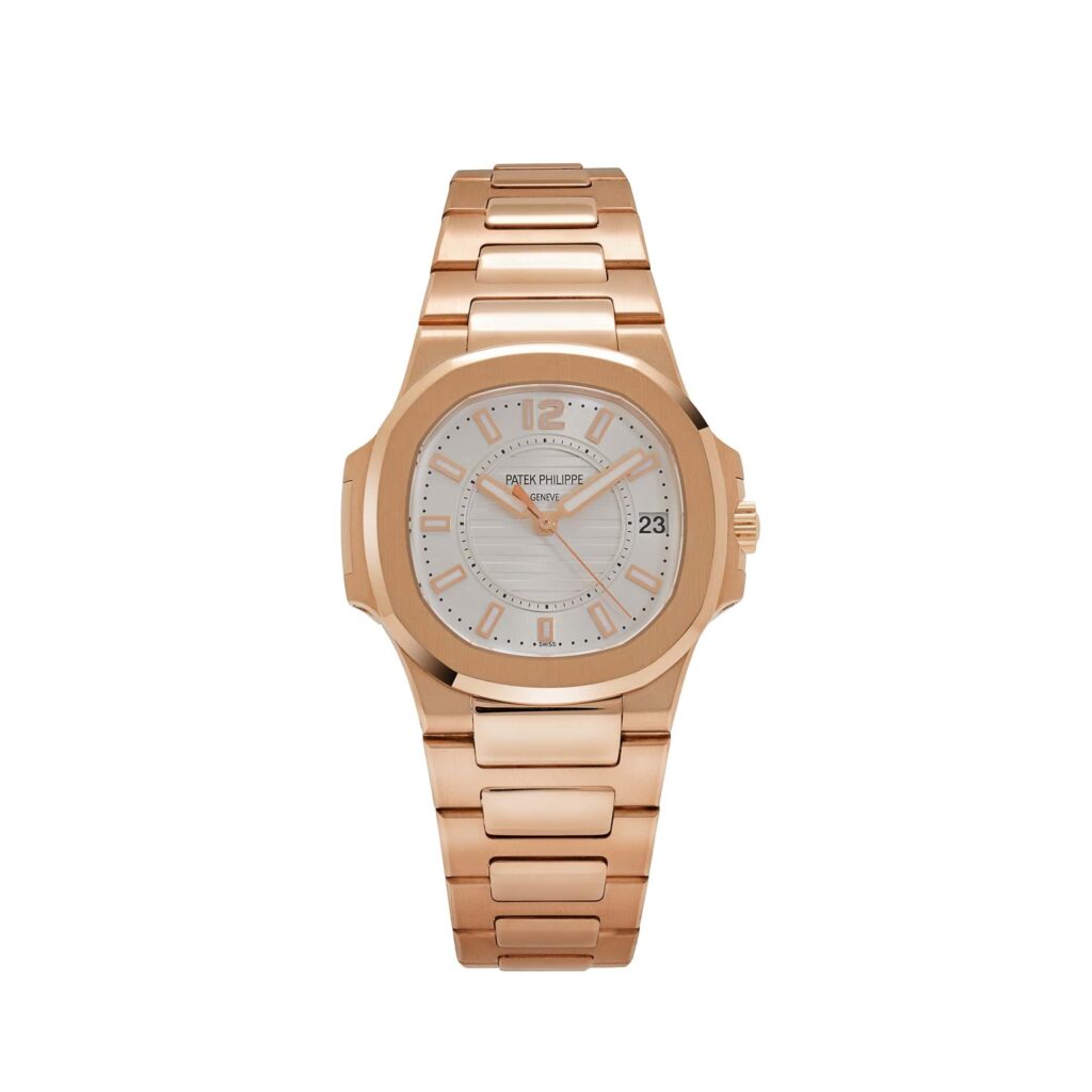 Patek Philippe Nautilus 7011/1R-001 ‘Ladies’ Rose Gold Silver Dial