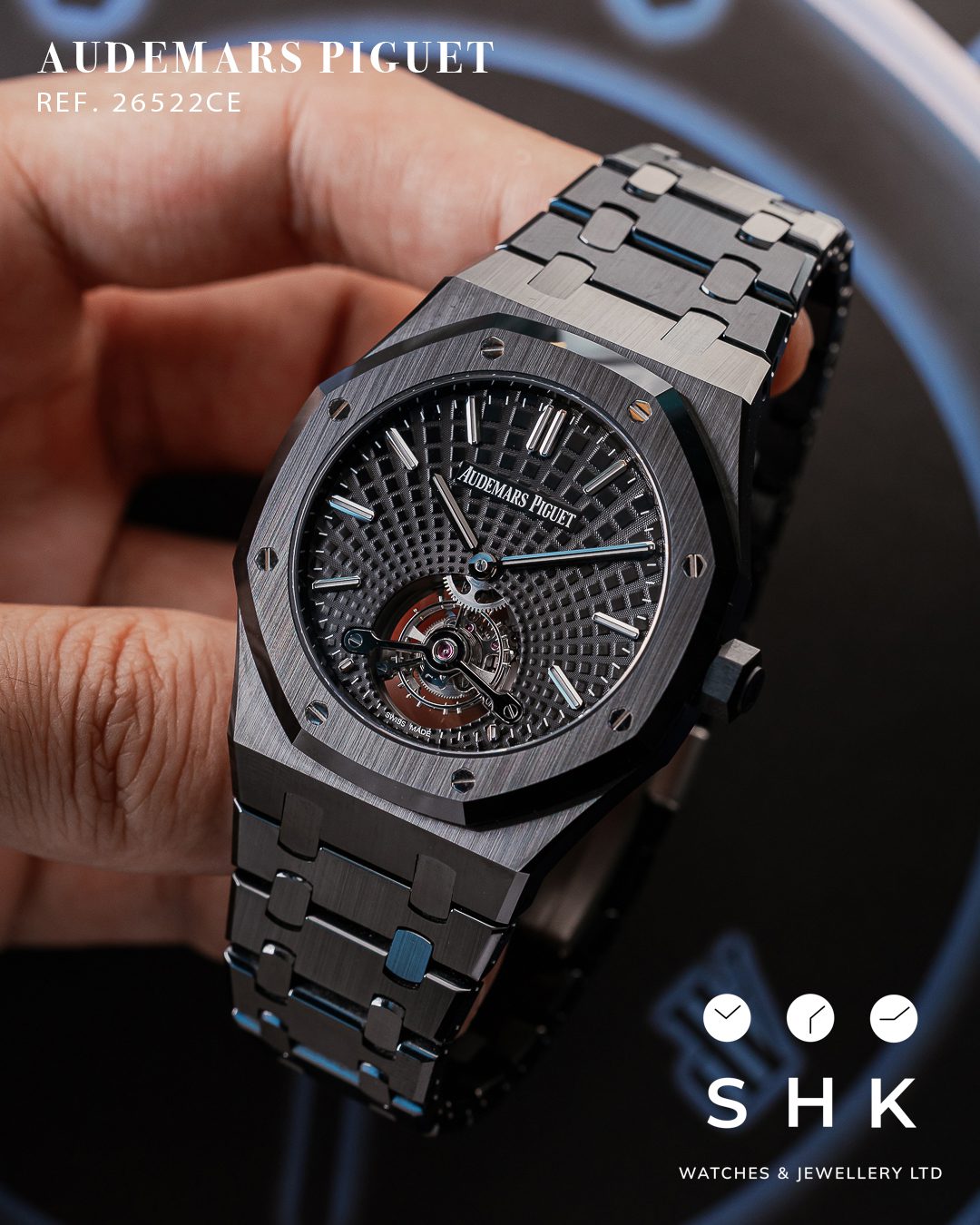 Audemars Piguet Royal Oak Tourbillon Extra Thin Black Ceramic 26522CE.OO.1225CE.01 - Image 6