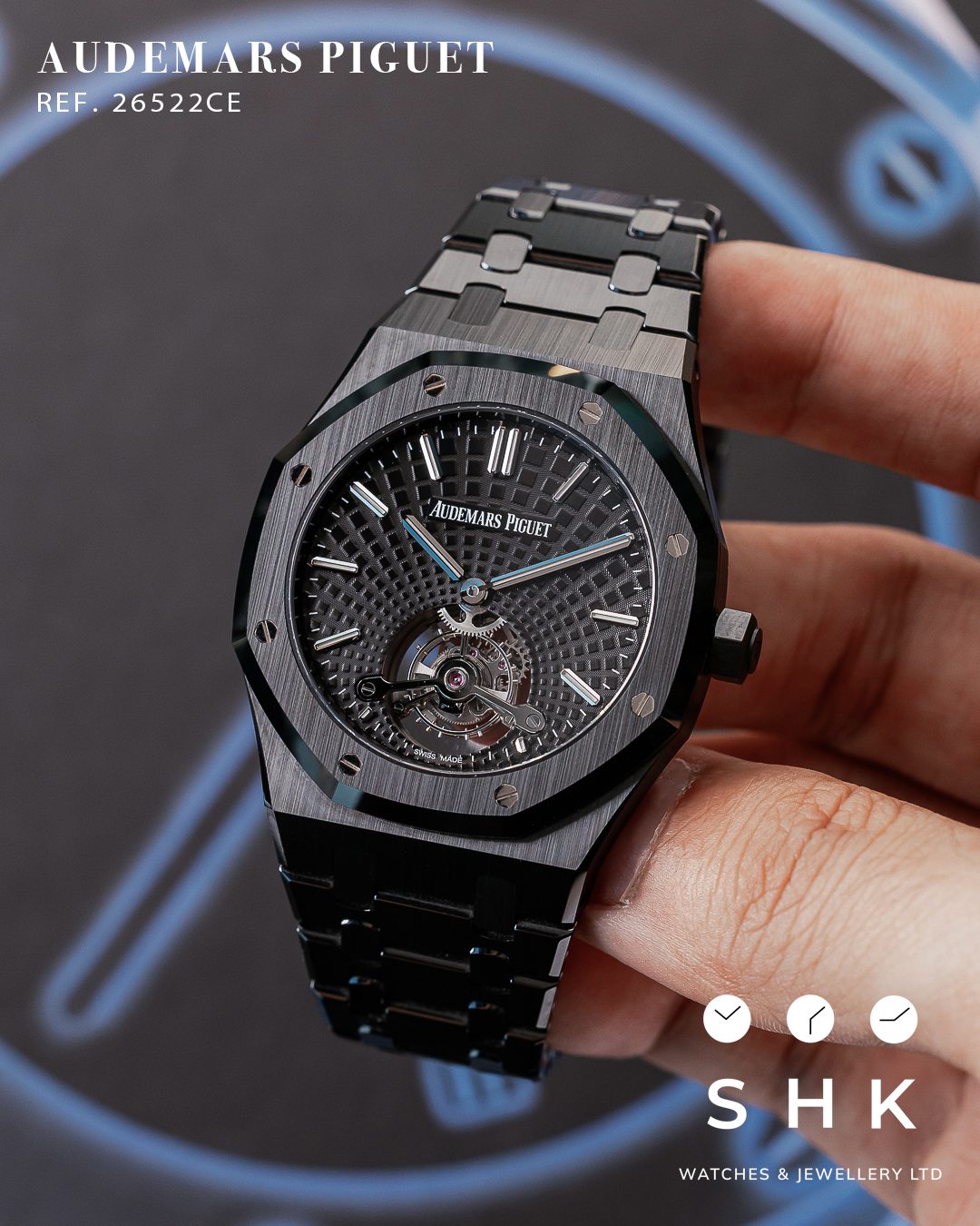 Audemars Piguet Royal Oak Tourbillon Extra Thin Black Ceramic 26522CE.OO.1225CE.01 - Image 2