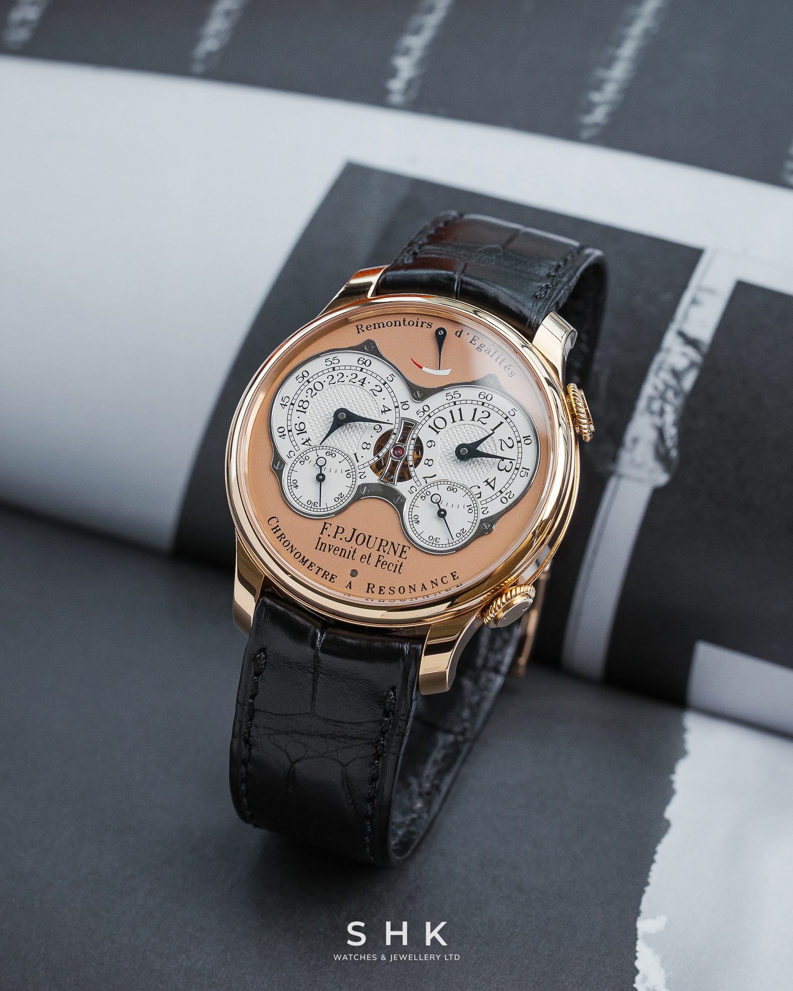 F.P.Journe Chronomètre À Résonance Ref. RQ Rose Gold Salmon Dial - Image 2