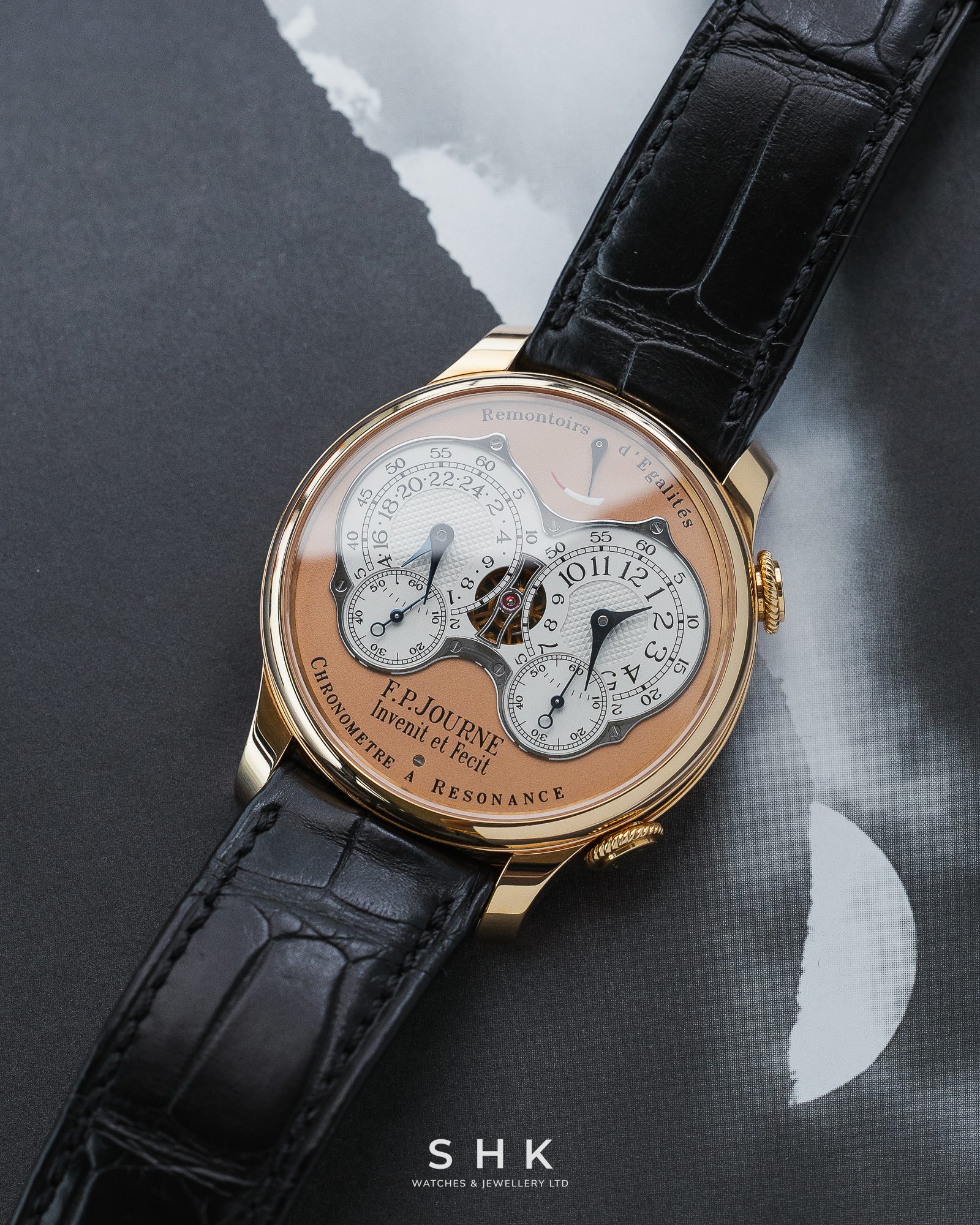 F.P.Journe Chronomètre À Résonance Ref. RQ Rose Gold Salmon Dial - Image 3