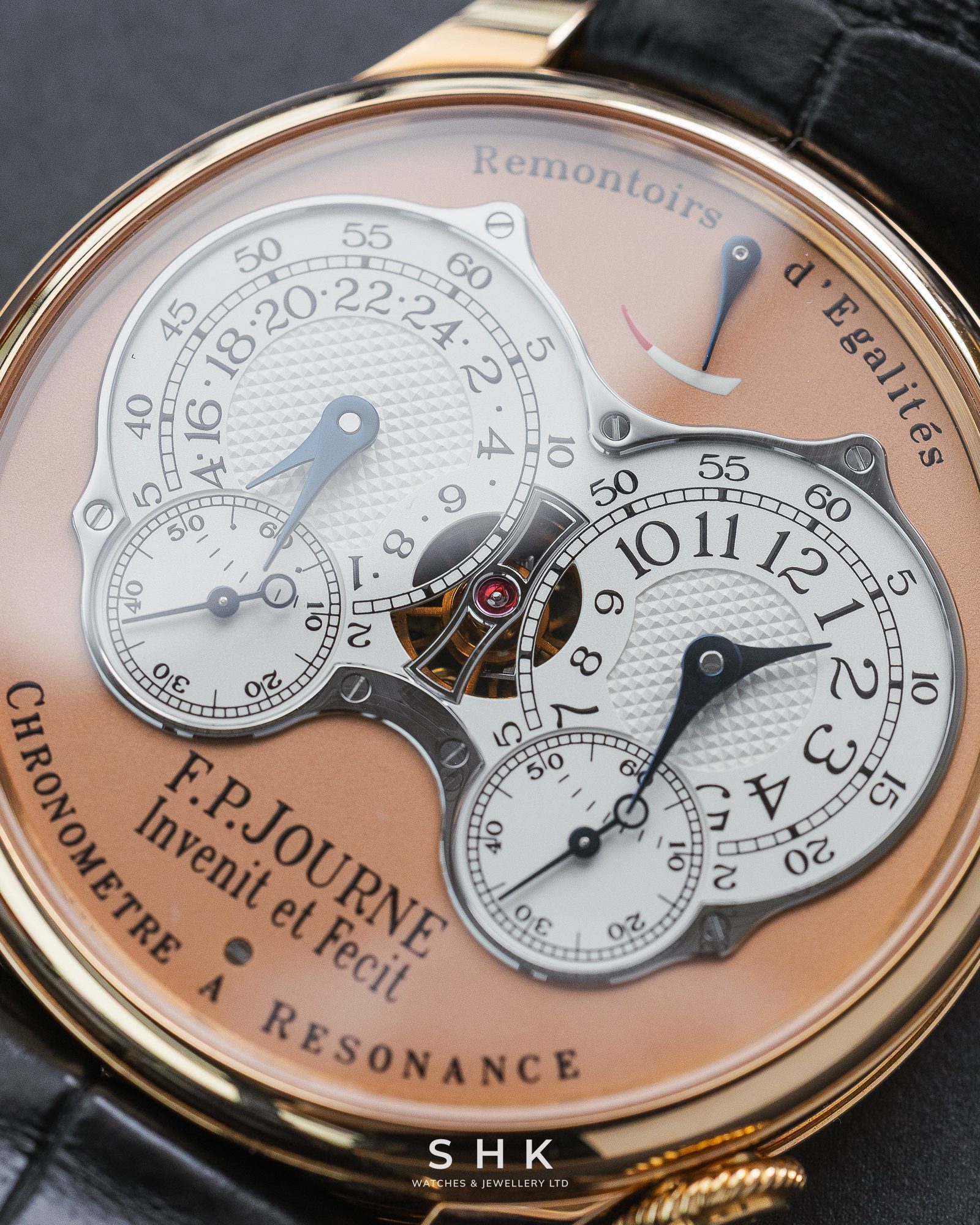 F.P.Journe Chronomètre À Résonance Ref. RQ Rose Gold Salmon Dial - Image 8