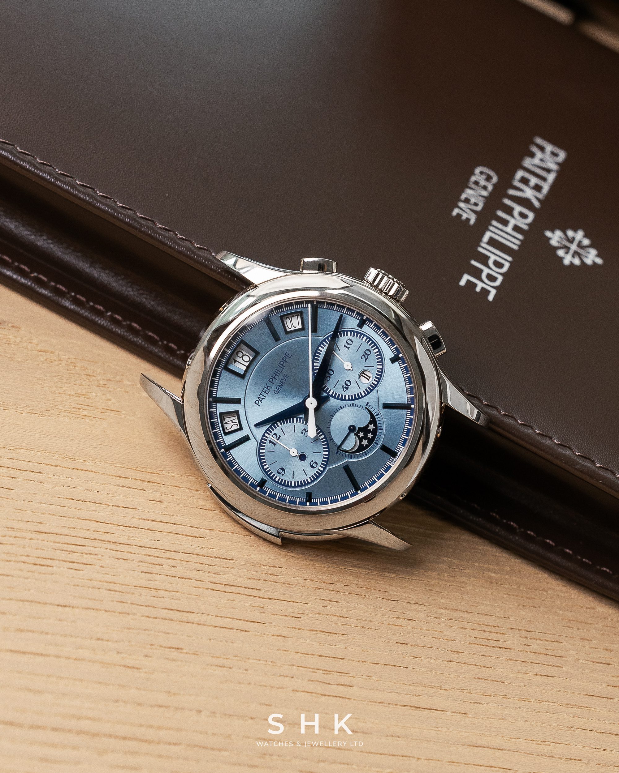 Patek Philippe Quadruple Grand Complications 5308G-001 Minute-Repeater Split-Seconds Chronograph Perpetual Calendar White Gold Ice Blue Dial - Image 2