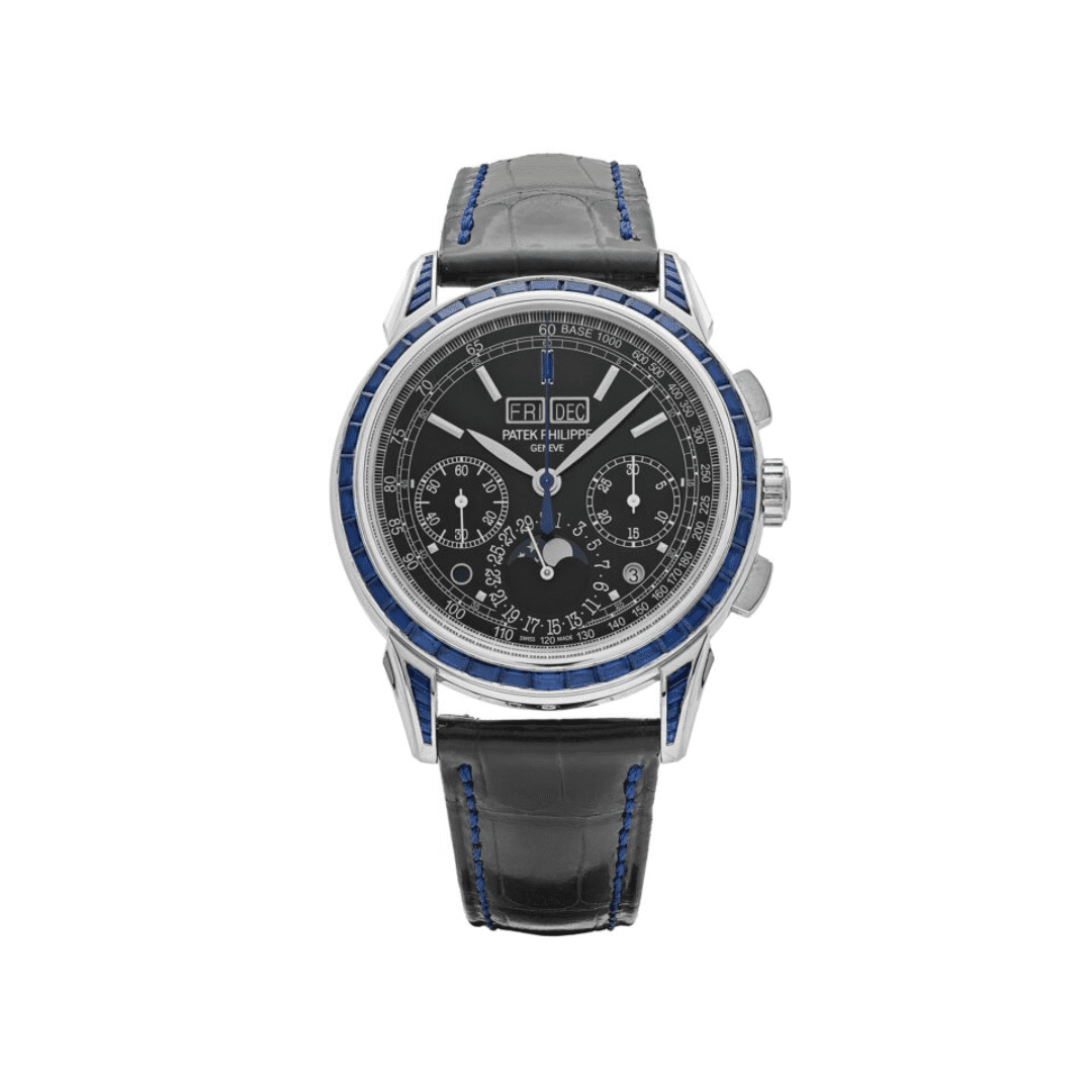 Patek Philippe Grand Complications 5271/11P-001 Moon Phases Platinum Black Dial Sapphire Bezel