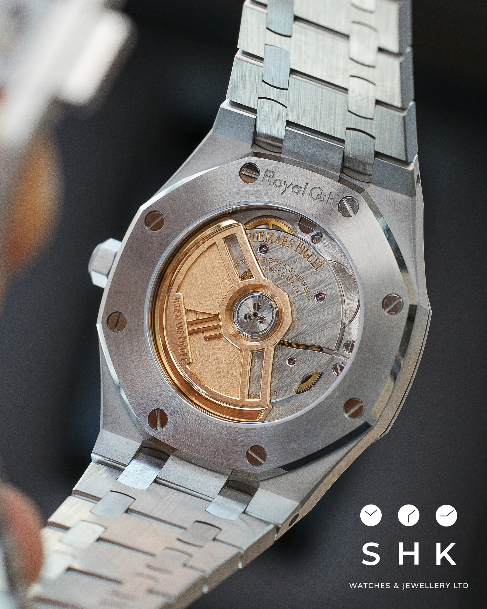 Audemars Piguet Royal Oak 77451ST 'Ladies' Selfwinding '50th Anniversary' Stainless Steel Light Blue Dial Diamond Bezel - Image 10