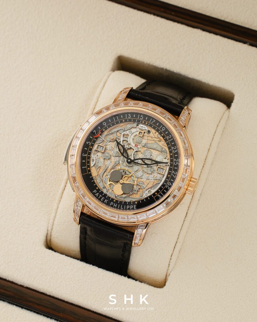 Patek Philippe Grand Complications 5304/301R-001 Perpetual Calendar Minute Repeater Diamond Bezel Rose Gold