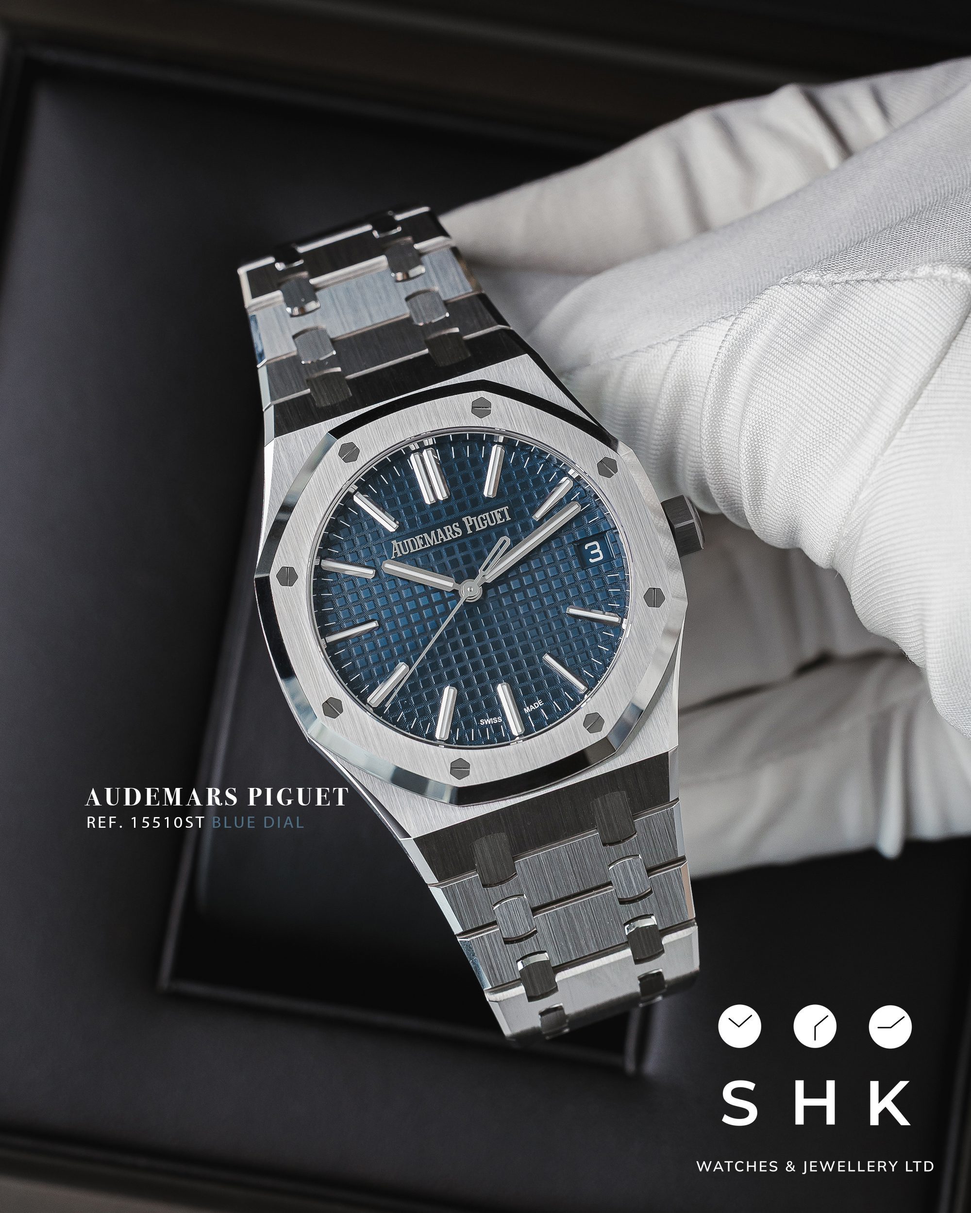 Audemars Piguet Royal Oak Selfwinding 15510ST "50th Anniversary" 41mm Steel Blue Dial - Image 7