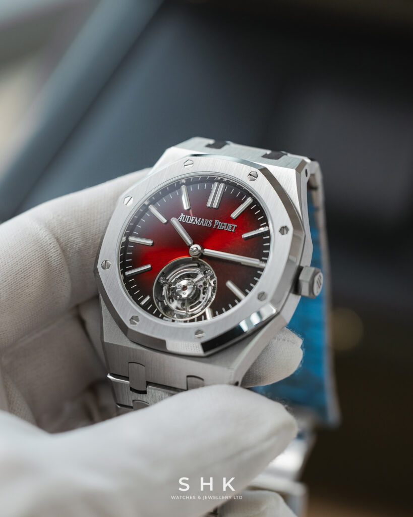 Audemars Piguet Royal Oak 26730ST Selfwinding Flying Tourbillon Red Burgundy Stainless Steel