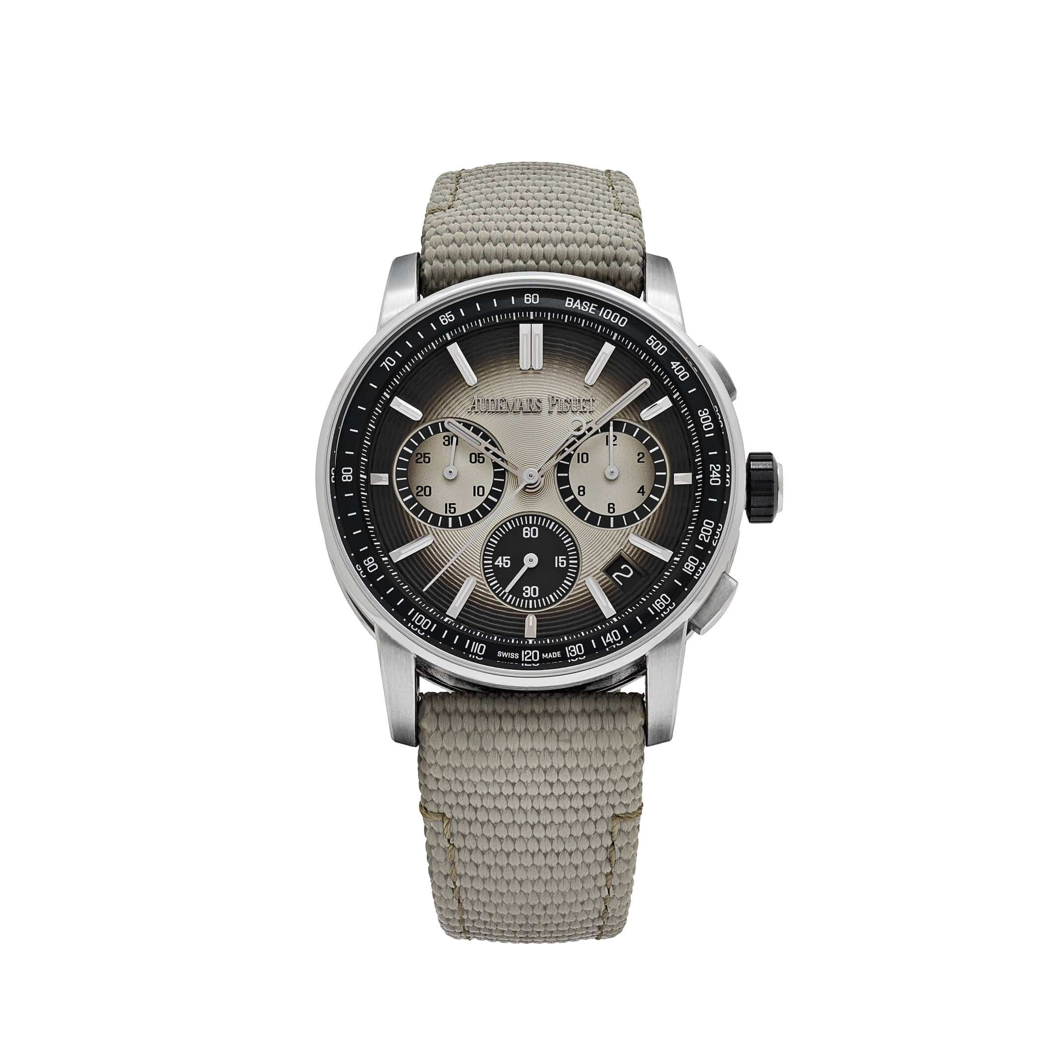 Audemars Piguet Code 11.59 Chronograph 26393QT.OO.A064KB.01 Stainless Steel Black Ceramic Beige Dial