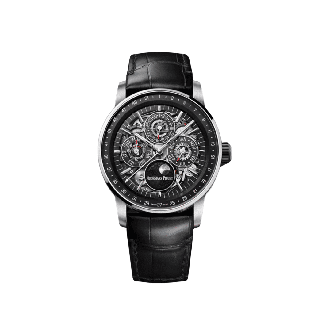 Audemars Piguet Code 11.59 Perpetual Calendar 26443NB.OO.D002CR.01 White Gold Black Ceramic Openworked Dial