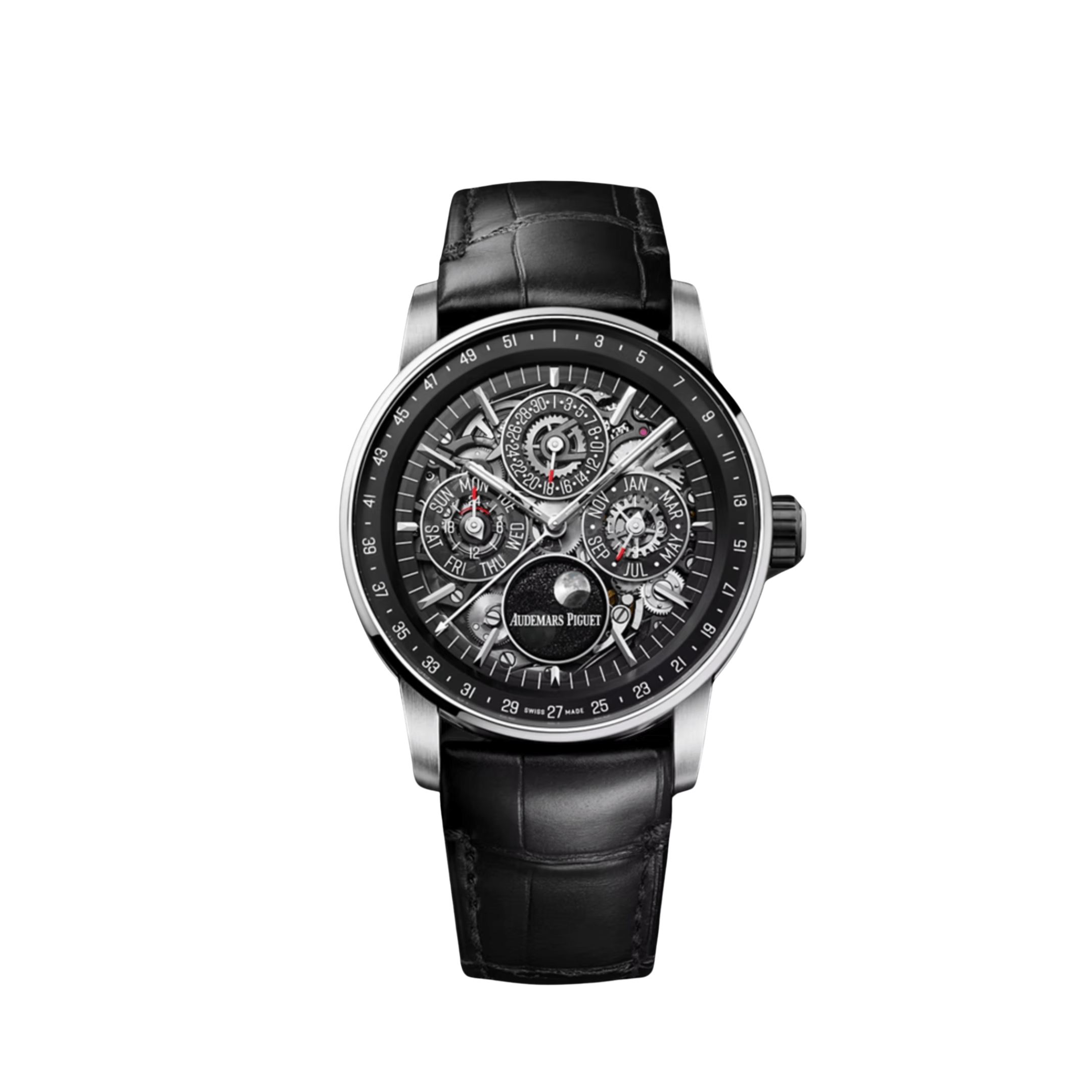 Audemars Piguet Code 11.59 Perpetual Calendar 26443NB.OO.D002CR.01 White Gold Black Ceramic Openworked Dial